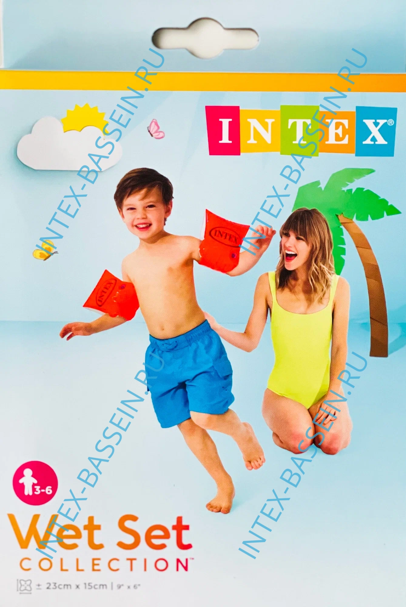 Нарукавники INTEX "Deluxe" 23 x 15 см, артикул 58642