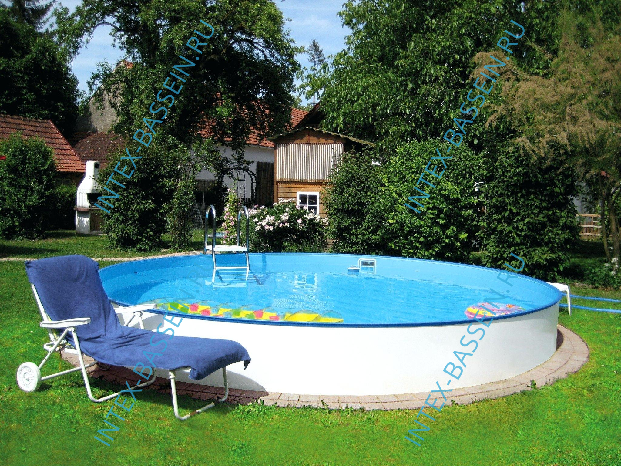 Каркасный бассейн Summer Fun 3.5 x 1.2 (круг) (полный комплект) артикул 501010128KB