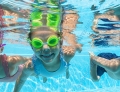 Очки для плавания Bestway Aqua Burst Essential зеленые для детей от 3 лет, артикул 21002