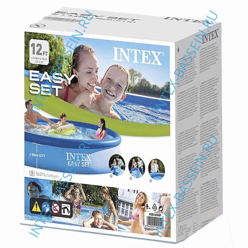 Надувной бассейн INTEX Easy Set 3.66 х 0.76 м ; артикул 28130