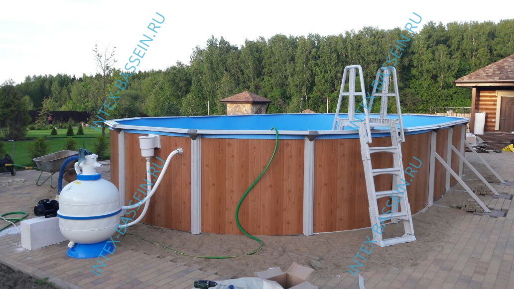 Каркасный бассейн Atlantic Pool Esprit Big 7.3 x 3.7 x 1.32 - Без оборудования
