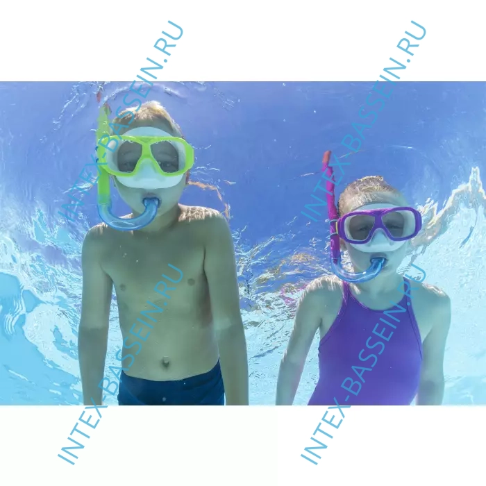 Набор для подводного плавания Bestway Explora Essential для детей от 7 лет зеленые, артикул 25019