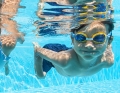 Очки для плавания Bestway Aqua Burst Essential синие для детей от 3 лет, артикул 21002