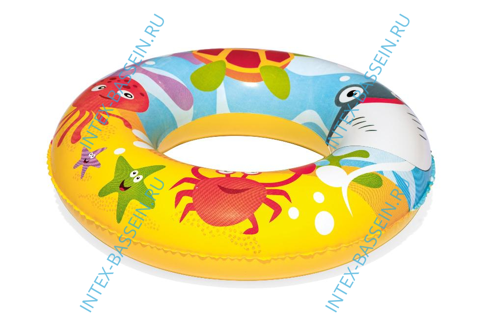 Детский надувной бассейн Bestway 1.22 x 0.20 м с мячом и кругом, артикул 51124