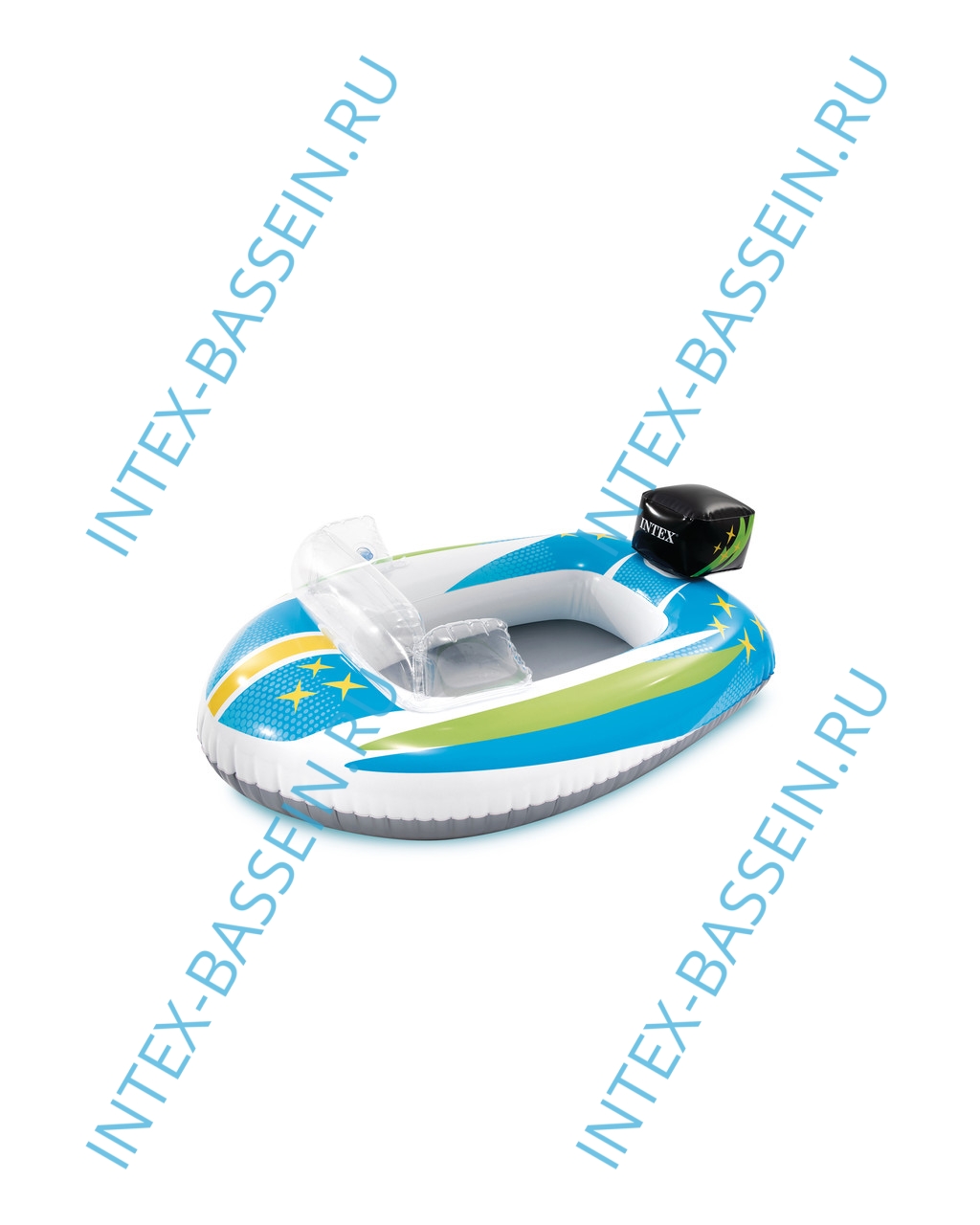 Надувная лодочка INTEX Pool Cruiser "Катер" 109 х 74 см, артикул 59380-В