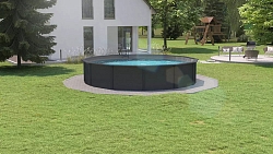 Морозостойкий бассейн MAGIC POOL 3.0 x 1.32 м (полная комплектация) арт. KITPR3013G - графит