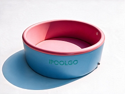 Надувной SUP-Бассейн IPOOLGO Pink (фильтр, лестница, песок) 3 x 1.3 м
