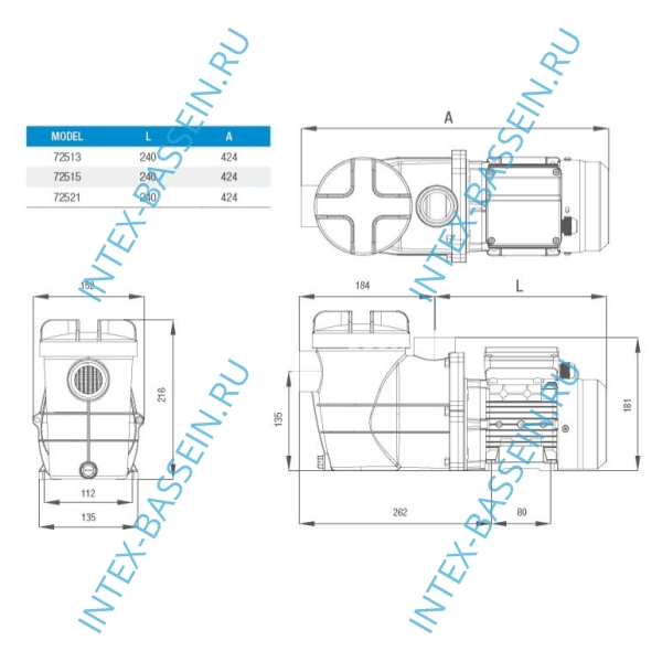 Насос - помпа Poolline артикул 72513