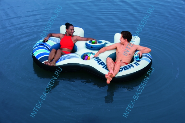 Надувной круг-кресло Bestway "Rapid Rider" на двоих 251 x 132 см, артикул 43113