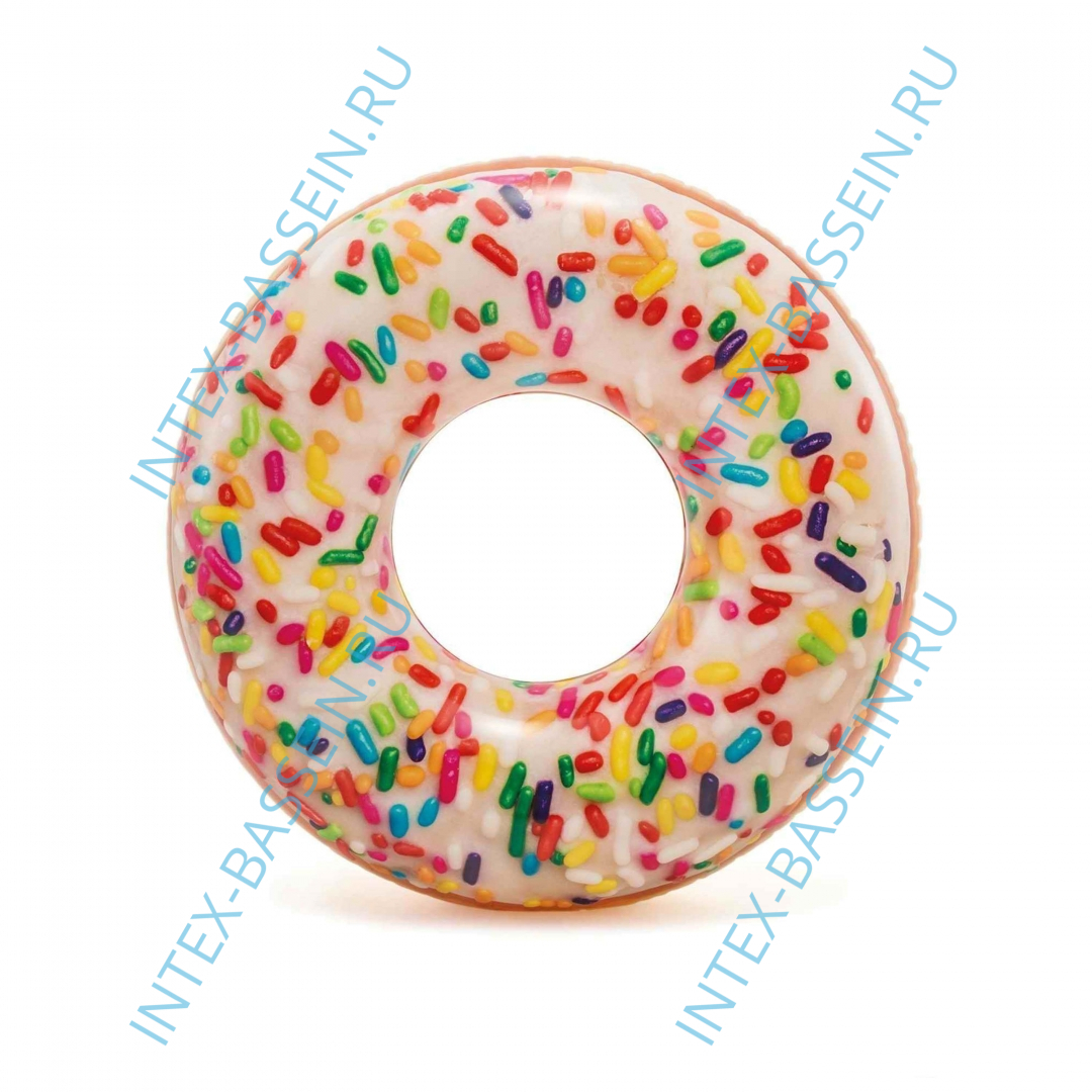 Надувной круг INTEX "Пончик глазурь" 114 см, артикул 56263