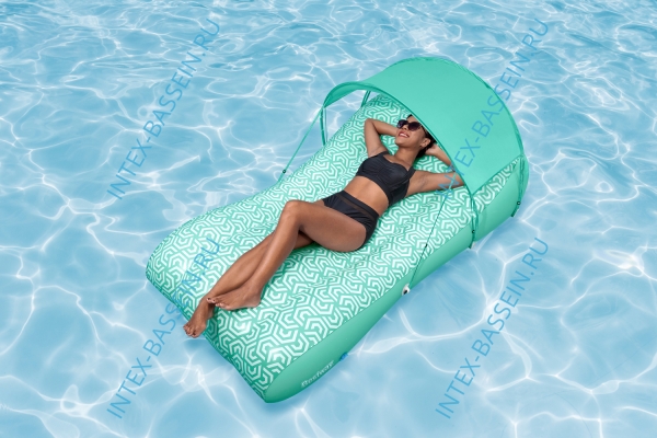 Надувной матрас Bestway Comfy Chill с солнцезащитным навесом 178 x 102 см, артикул 43729