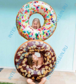 Надувной круг INTEX "Пончик шоколад" 114 см, артикул 56262