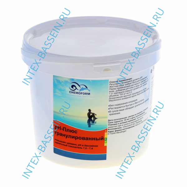 Уменьшитель уровня pH гранулированный Chemoform Ph-плюс 10 кг, артикул 0802010