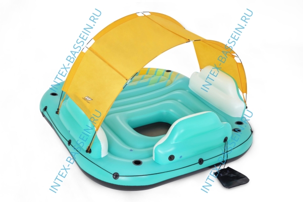 Надувной плот Bestway Hydro-Force Sunny Lounge на 5 человек 300 x 275 см, артикул 43407