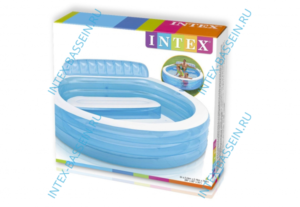 Детский бассейн INTEX "Семейный отдых" 224 x 216 x 76 см, артикул 57190