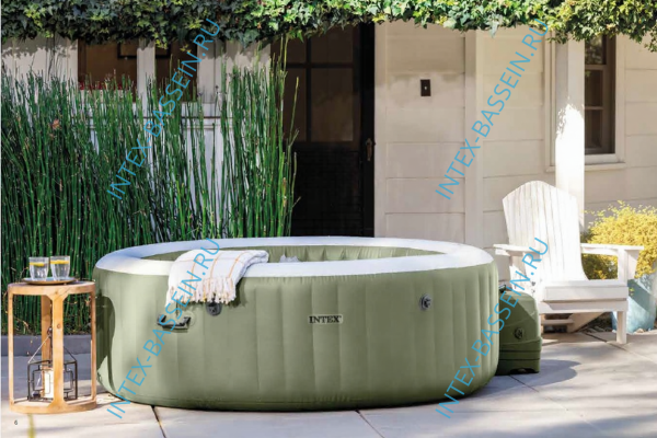 Надувная джакузи INTEX PureSpa Bubble Massage; артикул 28428