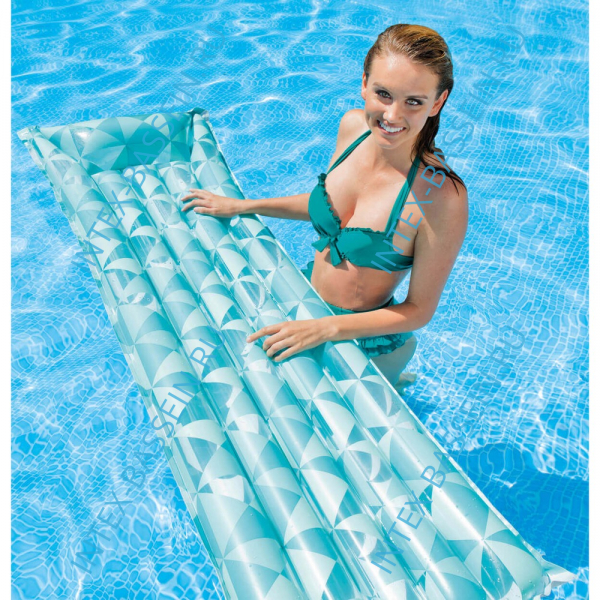 Матрас INTEX "Мозаика" 183 x 69 см, бирюзовый, артикул 59712-B