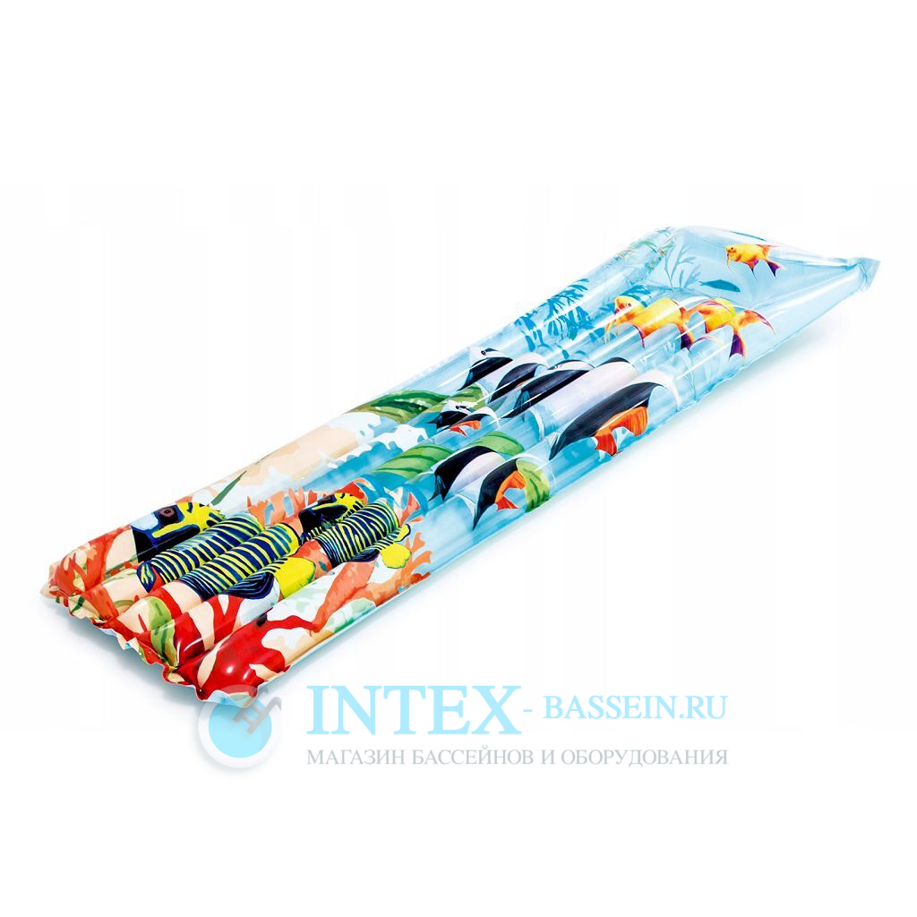 Матрас INTEX Гавайи "Рыбки" 183 x 68 см, артикул 59720-R