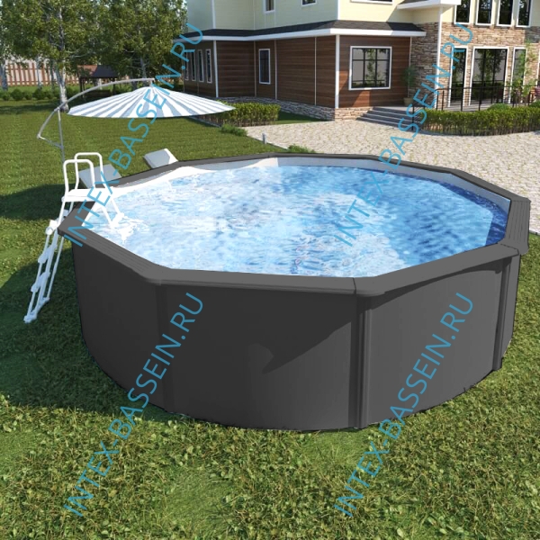 Морозостойкий бассейн MAGIC POOL 5.5 x 1.32 м (полная комплектация) арт. KITPR5513G - графит