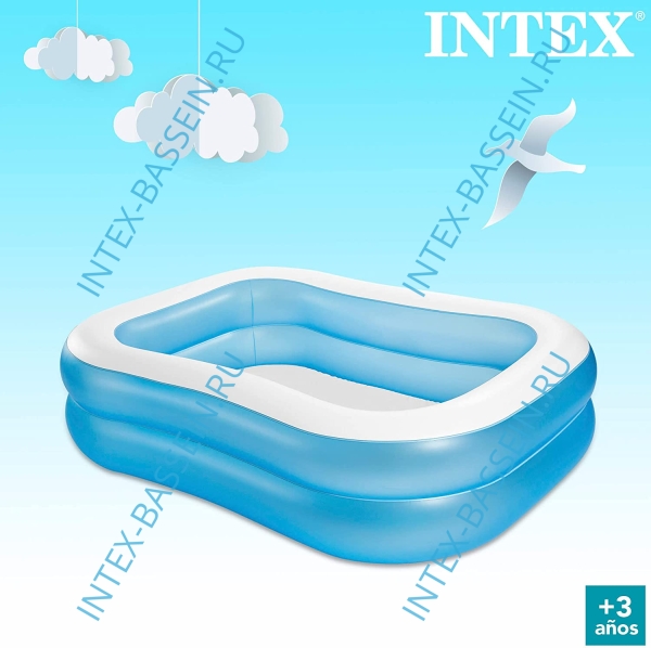 Надувной семейный бассейн INTEX Swim Center 203 x 152 x 48 см, артикул 57180