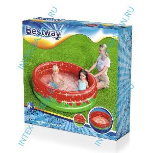 Детский надувной бассейн "Сладкая клубничка" 1.60 x 0.38 м, артикул 51145