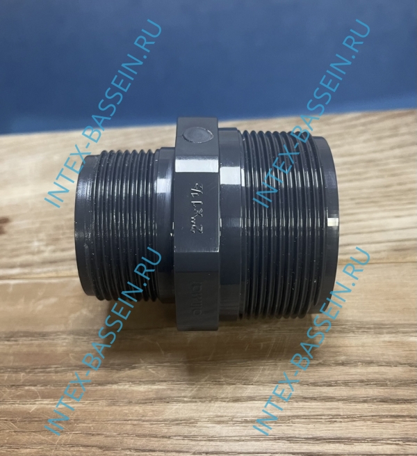 Резьбовой ниппель PLIMAT понижающий 2" x 1-1/2 для скиммера и форсунки, артикул 100183