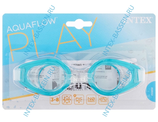 Очки для плавания INTEX "Play" сиреневые, артикул 55602