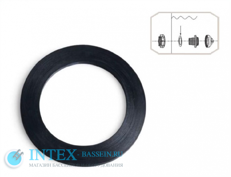 Уплотнительное кольцо для сетчатого соединителя 38 мм INTEX, артикул 10255