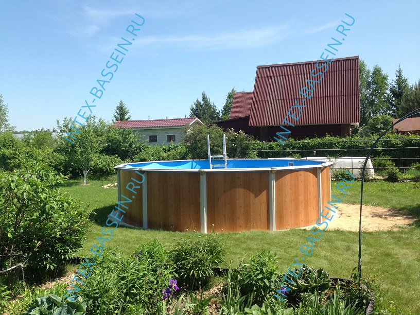 Каркасный бассейн Atlantic Pool Esprit Big 5.5 x 1.32 - фильтровальная установка Emaux