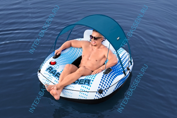 Надувной круг-кресло Bestway "Rapid Rider" с навесом 123 x 123 x 51 см, артикул 43725