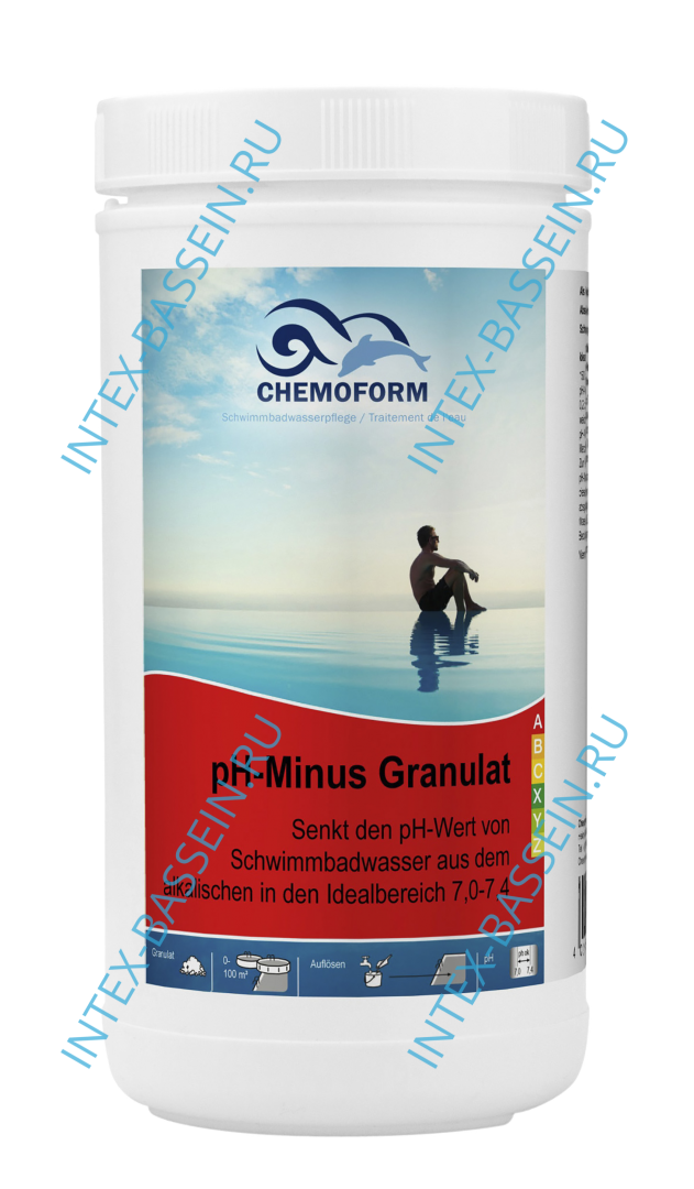 Уменьшитель уровня pH гранулированный Chemoform Ph-минус 1.5 кг, артикул 811001
