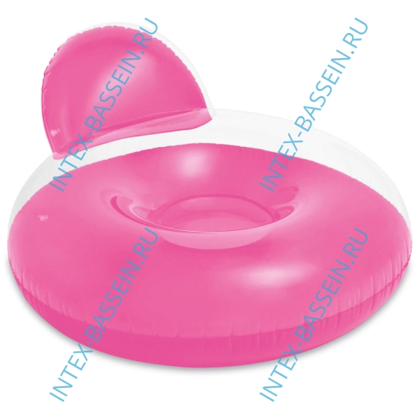 Надувной круг INTEX 137 x 122 см, розовый, артикул 58889-P