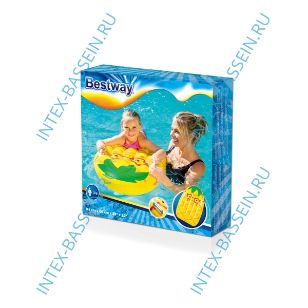 Детская мини-доска для серфинга Bestway Surf Buddy "Ананас" 84 x 56 см, артикул 42049