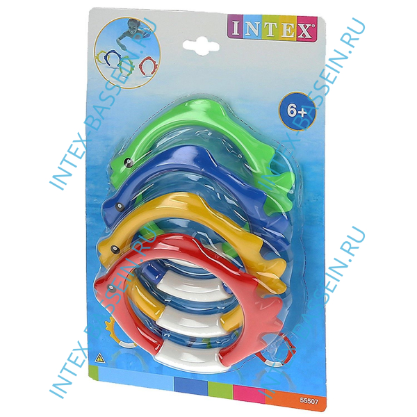 Кольца INTEX для подводной игры 12 см, артикул 55507