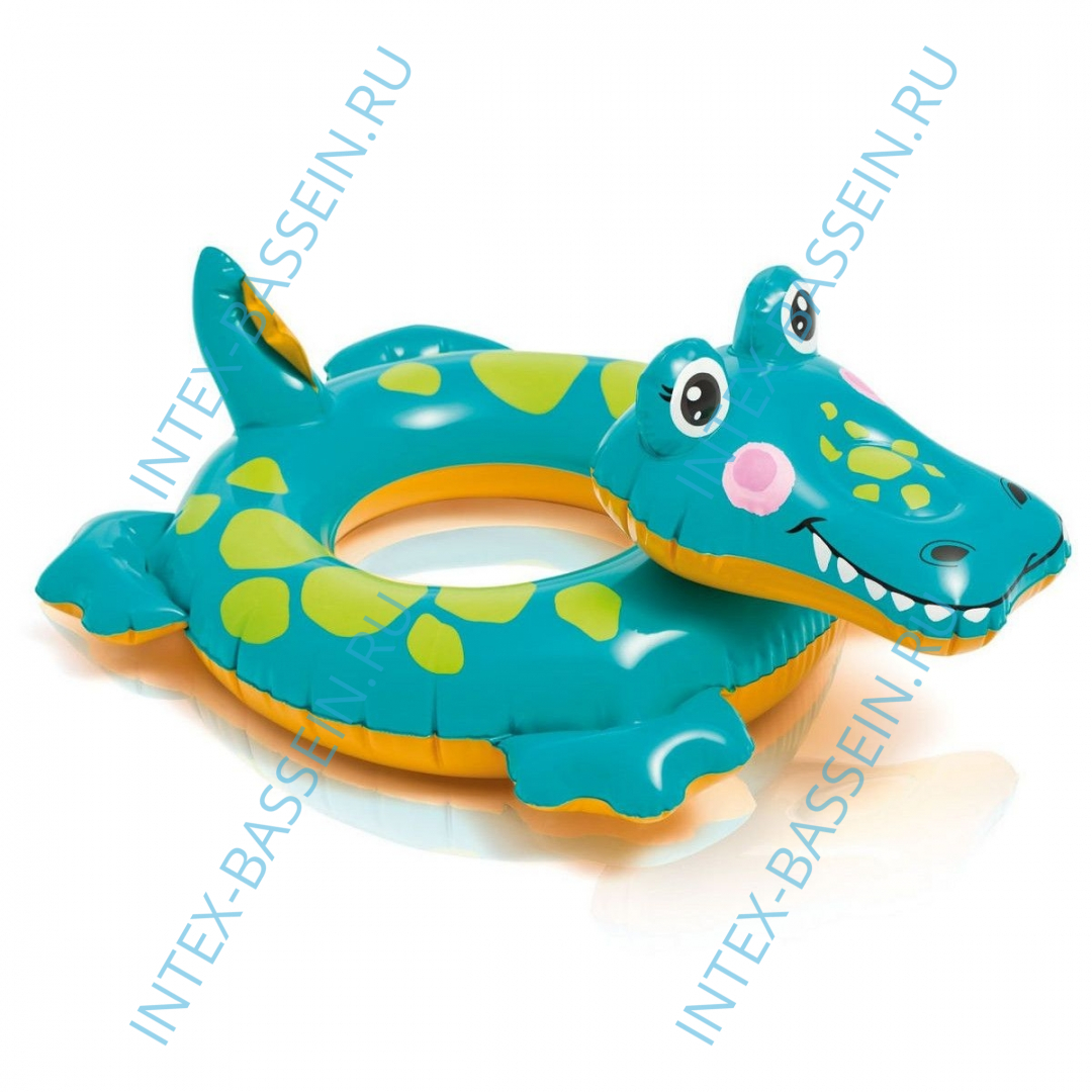 Надувной круг-игрушка INTEX "Крокодил" 74 x 61 см, артикул 58221-K