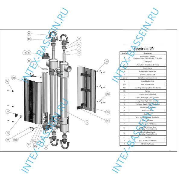 Ультрафиолетовая установка Elecro Spectrum UV-S