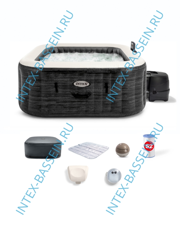 Надувная джакузи INTEX PureSpa Jet and Bubble Deluxe; артикул 28462