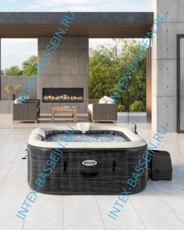 Надувная джакузи INTEX PureSpa Jet and Bubble Deluxe; артикул 28462