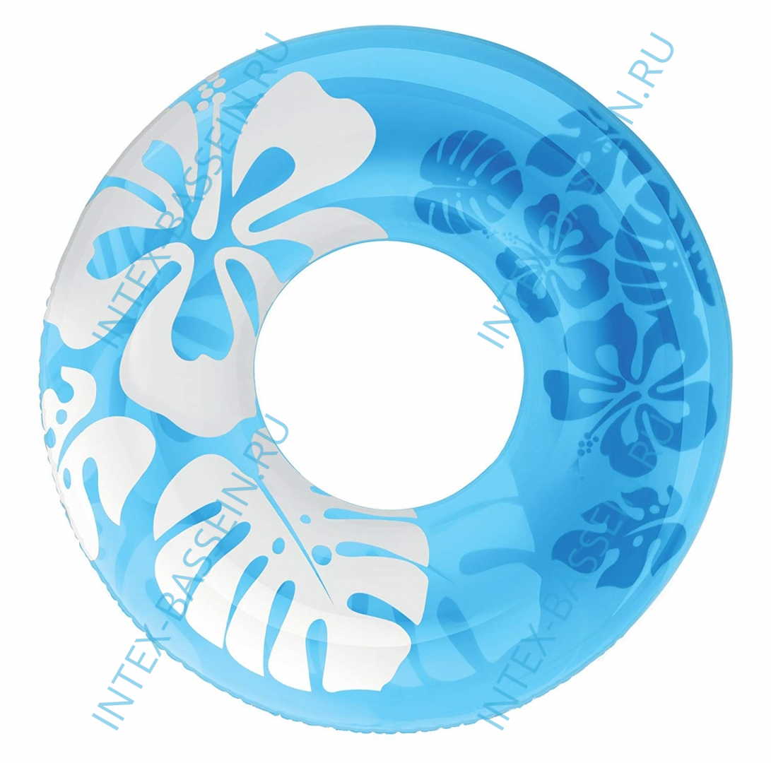 Надувной круг INTEX "Перламутр" синий 91 см, артикул 59251-B