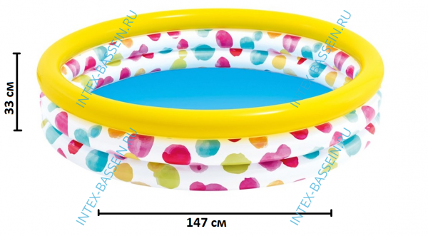 Детский бассейн INTEX "Фигуры" 147 x 33 см, артикул 58439