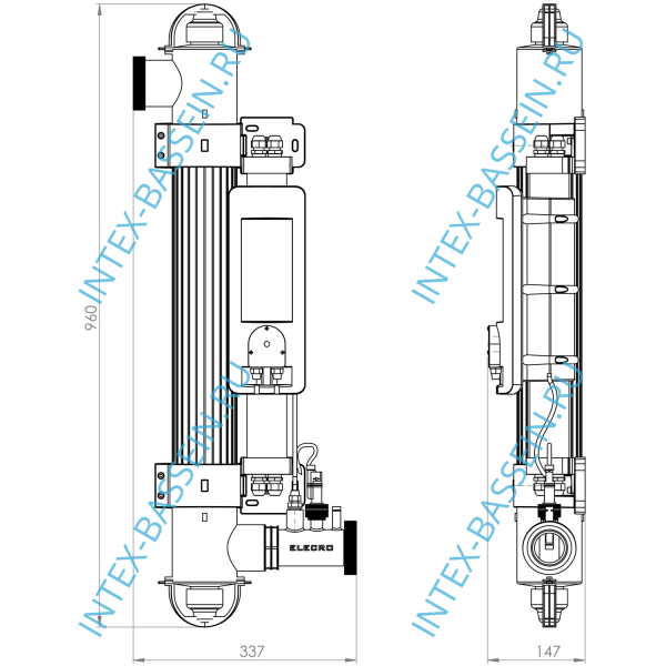 Ультрафиолетовая установка Elecro Spectrum Hybrid UV+HO SH-55