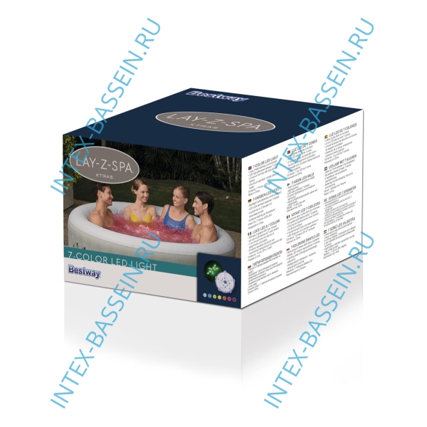 Подсветка Bestway LAY-Z-SPA Xtras 7-цветная светодиодная 9.2 x 6.2 см, артикул 60303