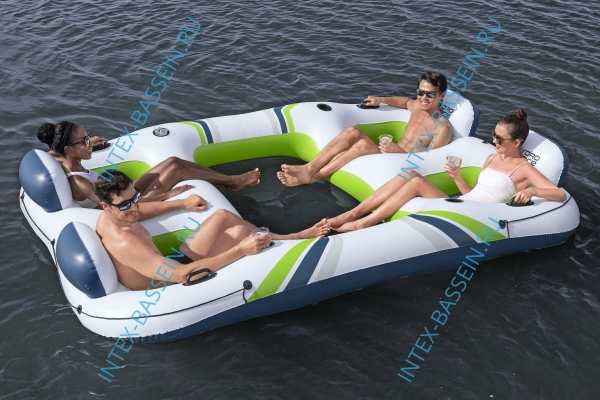 Надувной остров для плавания Bestway Breeze Bloc Island 291 x 202 x 51см, арт. 43957