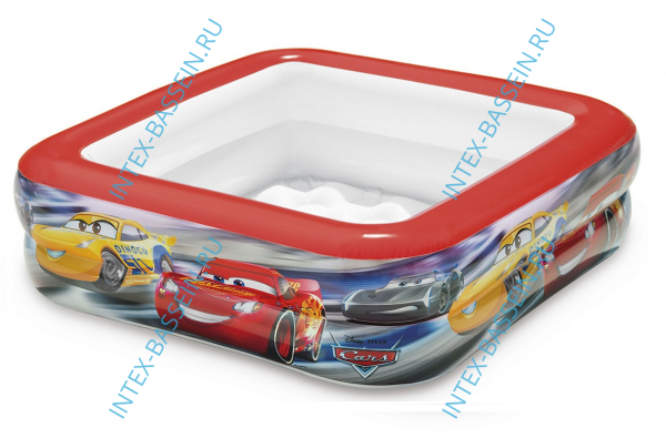 Детский бассейн INTEX "Тачки" 85 x 85 x 23 см, артикул 57101