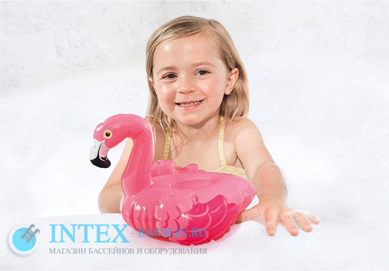 Надувная игрушка INTEX "Фламинго" 30 x 12 см, артикул 58590-F