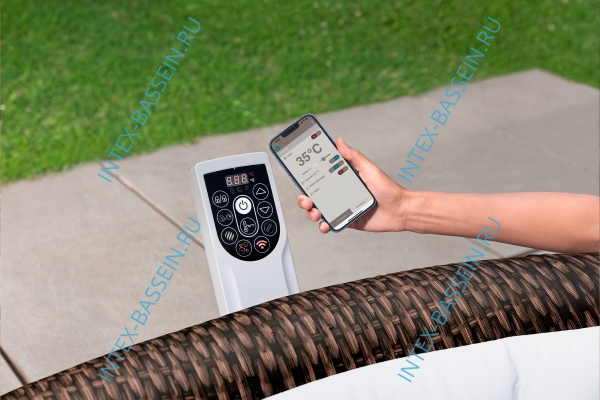 Джакузи Bestway 6001P, внешний размер: 216 x 71 см - 7 мест