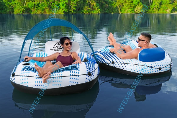 Надувной круг-кресло Bestway "Rapid Rider" с навесом 123 x 123 x 51 см, артикул 43725
