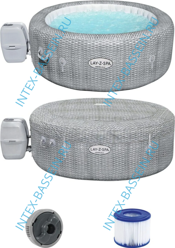 Джакузи Bestway 6001N, внешний размер: 196 x 66 см - 6 мест