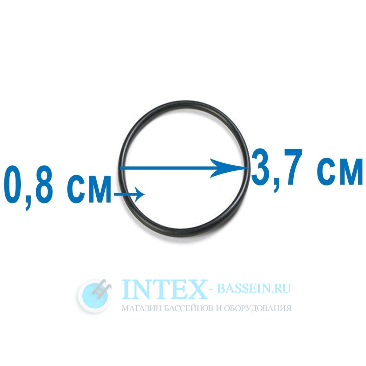 Уплотнительное кольцо INTEX на плунжерный клапан под шланг 38мм, артикул 10262