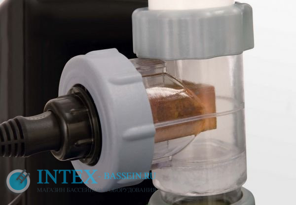 Песочный насос-фильтр + хлоргенератор INTEX "Krystal Clear", 6 м3/ч, артикул 26676